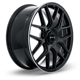 Purchase Top-Quality Leonburg Gloss Black with Machined Edge Wheel by RTX (21x9.5 38mm) pa3