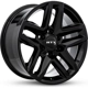 Purchase Top-Quality GM04 Gloss Black Wheel by RTX (18x8.5 26mm) pa1