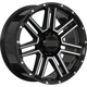 Purchase Top-Quality RUFFINO HARD - RUF772001 - MYSTIC Gloss Black - Milled Edge Wheel (20x9.0 15mm) pa1