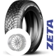 Purchase Top-Quality ZETA WINTER tire mounted on alloy wheel (225/65R17) pa1