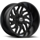 Purchase Top-Quality 544 Gloss Black Wheel by TIS WHEELS (22x12 -44mm) pa1