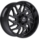 Purchase Top-Quality 544 Gloss Black - Milled Edge Wheel by TIS WHEELS (20x9 0mm) pa1
