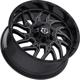 Purchase Top-Quality 544 Gloss Black - Milled Edge Wheel by TIS WHEELS (20x9 0mm) pa3