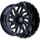 Purchase Top-Quality 544 Gloss Black - Milled Edge Wheel by TIS WHEELS (20x10 -25mm) pa1