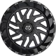 Purchase Top-Quality 544 Gloss Black - Milled Edge Wheel by TIS WHEELS (20x12 -44mm) pa32