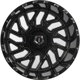 Purchase Top-Quality 544 Gloss Black - Milled Edge Wheel by TIS WHEELS (20x12 -44mm) pa33