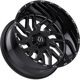 Purchase Top-Quality 544 Gloss Black - Milled Edge Wheel by TIS WHEELS (22x12 -44mm) pa32