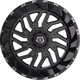 Purchase Top-Quality 544 Gloss Black - Milled Edge Wheel by TIS WHEELS (22x12 -44mm) pa33