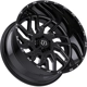 Purchase Top-Quality 544 Gloss Black - Milled Edge Wheel by TIS WHEELS (22x12 -44mm) pa1