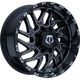 Purchase Top-Quality 544 Gloss Black - Milled Edge Wheel by TIS WHEELS (22x12 -44mm) pa1