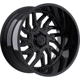 Purchase Top-Quality 544 Gloss Black Wheel by TIS WHEELS (20x9 17mm) pa1