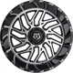 Purchase Top-Quality 544 Gloss Black - Machined Face Wheel by TIS WHEELS (22x12 -44mm) pa3