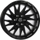Purchase Top-Quality 547 Gloss Black Wheel by TIS WHEELS (20x10 -19mm) pa32