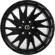 Purchase Top-Quality 547 Gloss Black Wheel by TIS WHEELS (20x10 -19mm) pa33