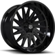 Purchase Top-Quality 547 Gloss Black Wheel by TIS WHEELS (22x12 -44mm) pa31