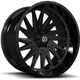 Purchase Top-Quality 547 Gloss Black Wheel by TIS WHEELS (22x12 -44mm) pa31