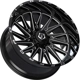 Purchase Top-Quality 547 Gloss Black - Milled Edge Wheel by TIS WHEELS (20x10 -19mm) pa32