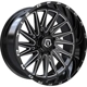 Purchase Top-Quality 547 Gloss Black - Milled Edge Wheel by TIS WHEELS (20x10 -19mm) pa33
