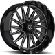 Purchase Top-Quality 547 Gloss Black - Milled Edge Wheel by TIS WHEELS (22x10 -19mm) pa1