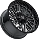 Purchase Top-Quality 553 Gloss Black - Milled Edge Wheel by TIS WHEELS (20x10 -12mm) pa32