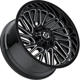 Purchase Top-Quality 553 Gloss Black - Milled Edge Wheel by TIS WHEELS (20x10 -12mm) pa32