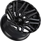 Purchase Top-Quality 554 Gloss Black - Milled Edge Wheel by TIS WHEELS (20x10 -19mm) pa1