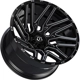 Purchase Top-Quality 554 Gloss Black - Milled Edge Wheel by TIS WHEELS (22x10 -19mm) pa32