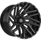 Purchase Top-Quality 554 Gloss Black - Milled Edge Wheel by TIS WHEELS (22x10 -19mm) pa33