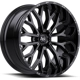Purchase Top-Quality 565 Gloss Black - Milled Edge Wheel by TIS WHEELS (20x9 18mm) pa1