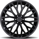 Purchase Top-Quality 566 Gloss Black Wheel by TIS WHEELS (22x12 -44mm) pa1