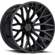 Purchase Top-Quality 566 Gloss Black Wheel by TIS WHEELS (22x12 -44mm) pa2