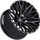 Purchase Top-Quality 566 Gloss Black - Milled Edge Wheel by TIS WHEELS (20x12 -44mm) pa1