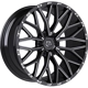 Purchase Top-Quality 566 Gloss Black - Milled Edge Wheel by TIS WHEELS (20x12 -44mm) pa2