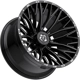 Purchase Top-Quality 566 Gloss Black - Milled Edge Wheel by TIS WHEELS (20x12 -44mm) pa3