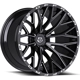 Purchase Top-Quality 566 Gloss Black - Milled Edge Wheel by TIS WHEELS (22x12 -44mm) pa1
