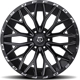 Purchase Top-Quality 566 Gloss Black - Milled Edge Wheel by TIS WHEELS (22x12 -44mm) pa3