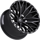 Purchase Top-Quality 566 Gloss Black - Milled Edge Wheel by TIS WHEELS (22x12 -44mm) pa6