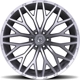 Purchase Top-Quality 566 Silver - Brushed Face Wheel by TIS WHEELS (20x10 -24mm) pa1