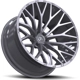 Purchase Top-Quality 566 Silver - Brushed Face Wheel by TIS WHEELS (20x10 -24mm) pa3