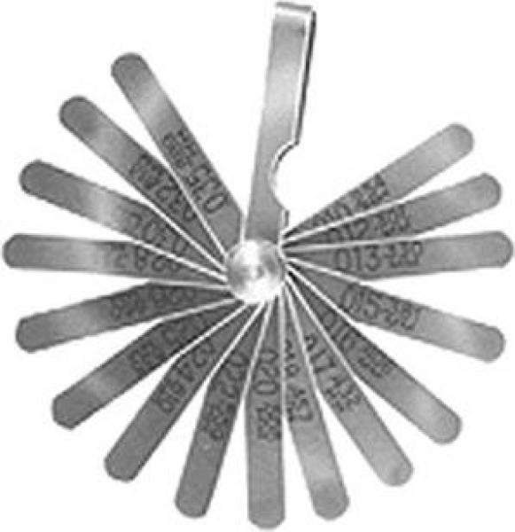 0.010" to 0.035" SAE and Metric Mini Straight Feeler Gauge Set by LISLE