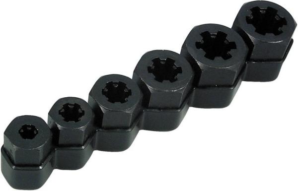 6-piece 1/4" to 9/16" Hex Shank Bolt Extractor Set by LISLE - 19250 pa1