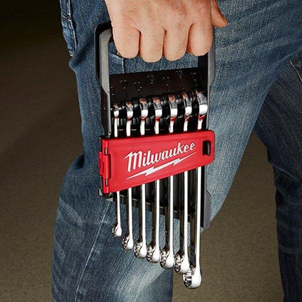 7-piece 8 to 17 mm 12-Point Straight Head Combination Wrench Set by MILWAUKEE - 48-22-9507 pa6