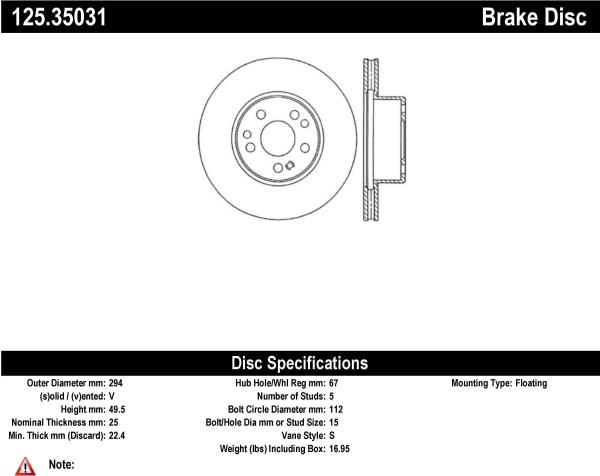 Front Premium Rotor