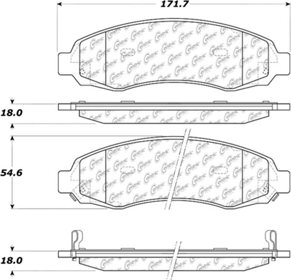 Front Premium Semi Metallic Pads