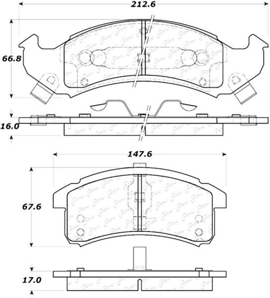 Front Severe Duty Semi Metallic Premium Pad