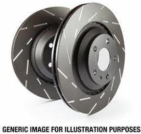 Disc Brake Rotor-EBC 3GD Series Sport Slotted Rotors Front EBC Brake GD7105