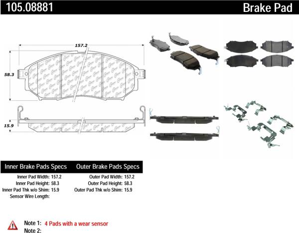 Front Super Premium Ceramic Pads