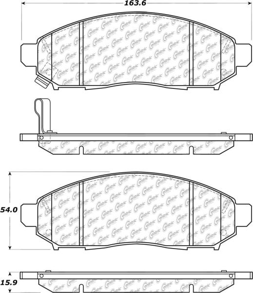 Front Super Premium Ceramic Pads