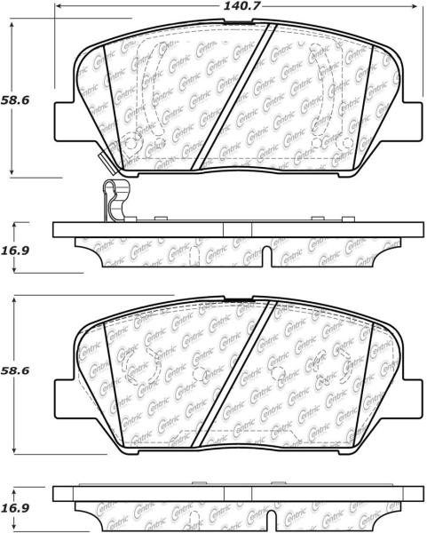 Front Super Premium Ceramic Pads