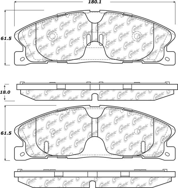 Front Super Premium Ceramic Pads